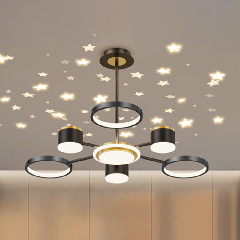 Luce moderna di lusso moderna semplice stile a pendente lampadario luce per soggiorno