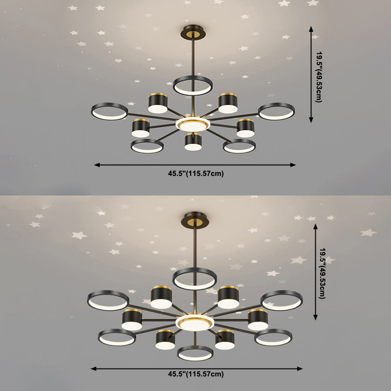 Luz de lujo moderno de estilo led de led de estilo LED Luz para sala de estar
