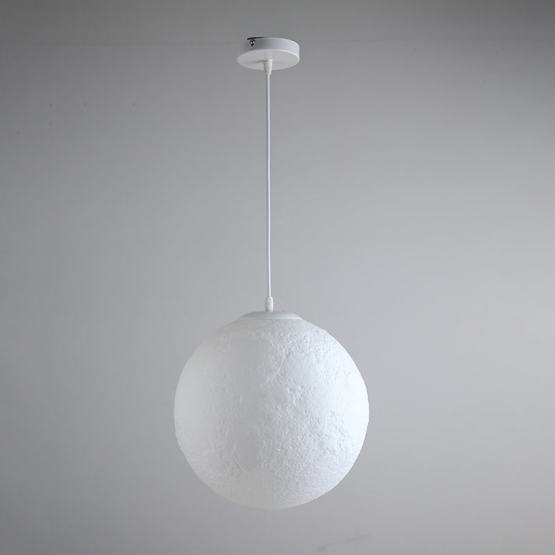 Globe Acrilic Hanging Light, semplice Lampada per tonalità luna per la camera da letto