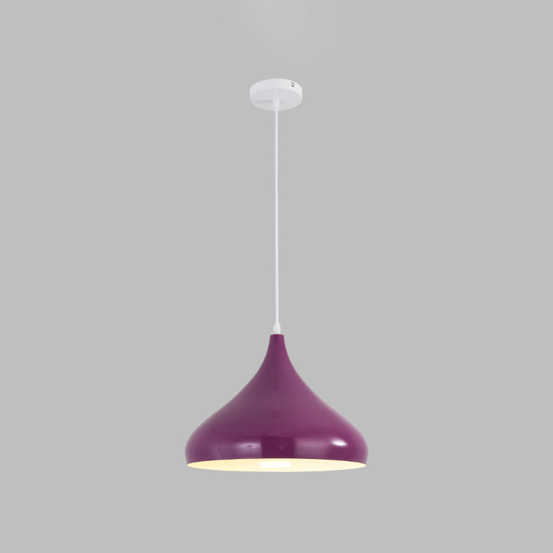 Macaron Matel hängend hängendes Licht, nordischer Tränenschatten 1-Licht-Anhängerbeleuchtung