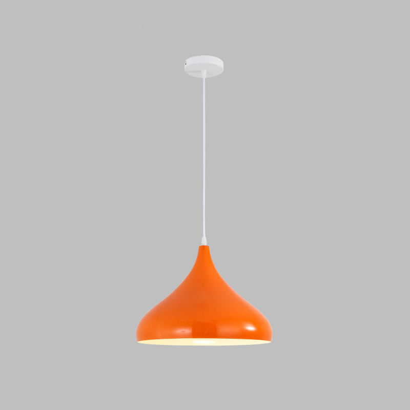Macaron Matel hängend hängendes Licht, nordischer Tränenschatten 1-Licht-Anhängerbeleuchtung