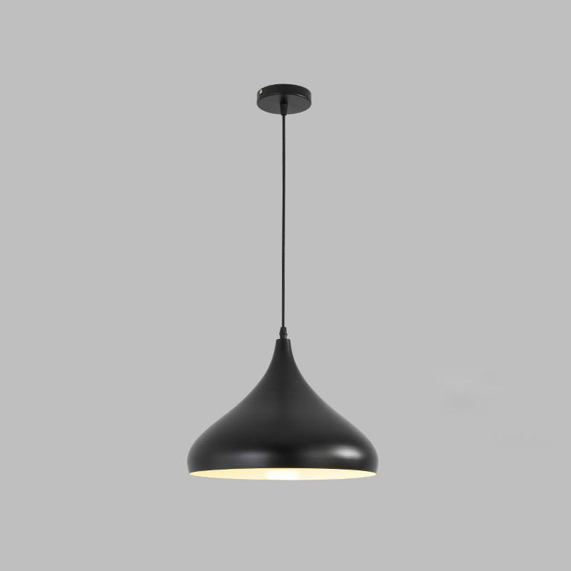Macaron Matel hängend hängendes Licht, nordischer Tränenschatten 1-Licht-Anhängerbeleuchtung