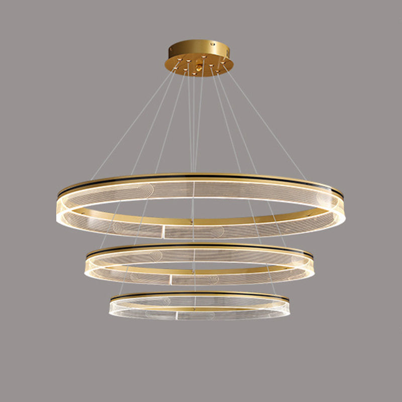 Modern orbicolare lampadario il ristorante appeso il lampadario con ombra acrilica