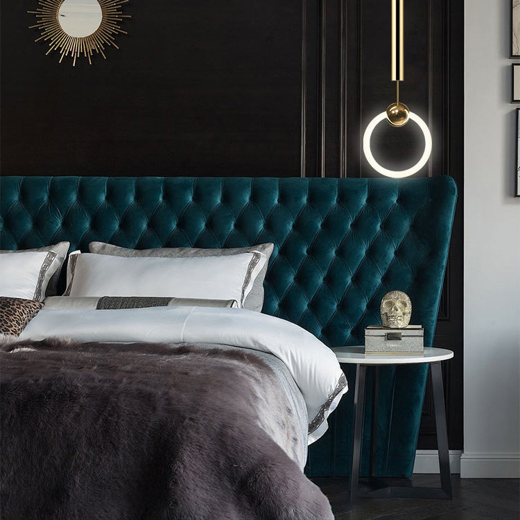 Geometric Metal Pendant Light Kit Simplicity Style LED Gold Hanging Ceiling Light