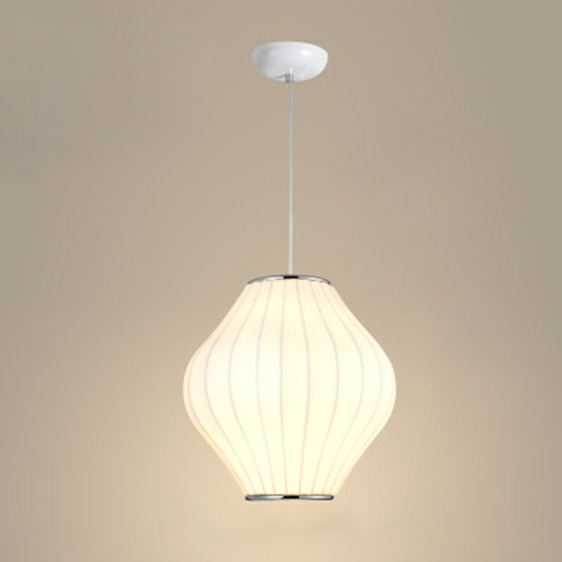 1 Light Pendant Light Fixture Modern Simple Silk Hanging Pendant Lights for Restaurant