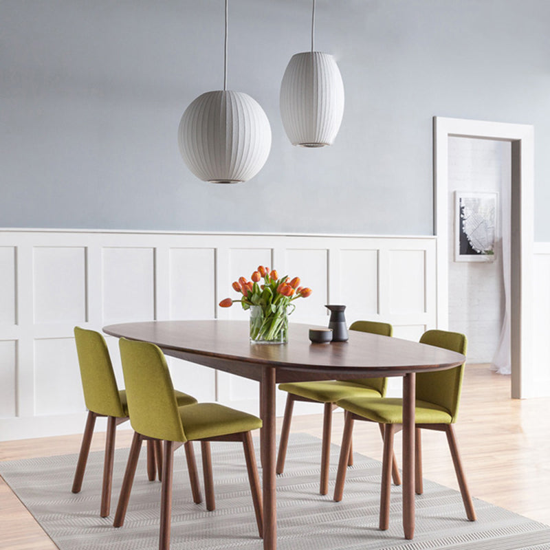 1 Light Pendant Light Fixture Modern Simple Silk Hanging Pendant Lights for Restaurant