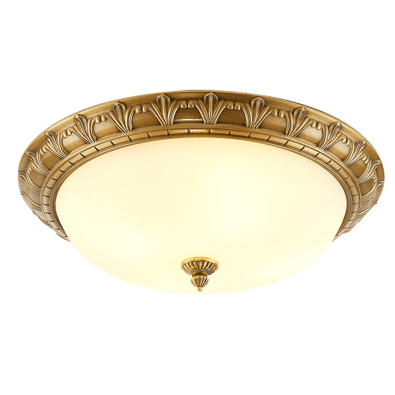 Schale Geformte Decke Mount Light American Country Style Flush Mount Ceiling Licht für Wohnzimmer