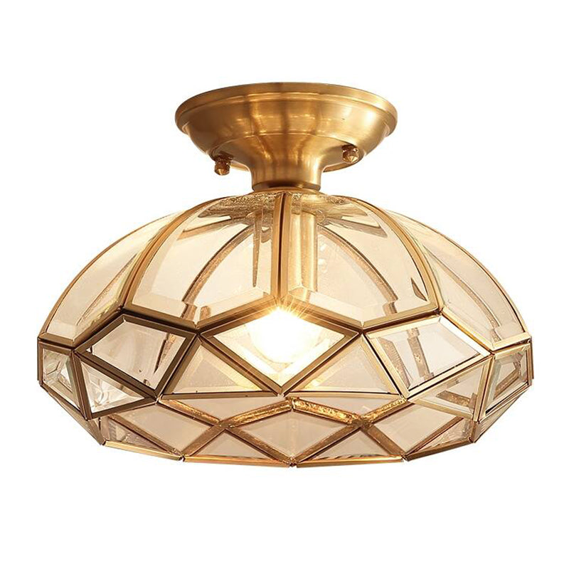 Ceiling Mount Light American Country Style Semi Flush Mount Ceiling Light for Aisle Corridor