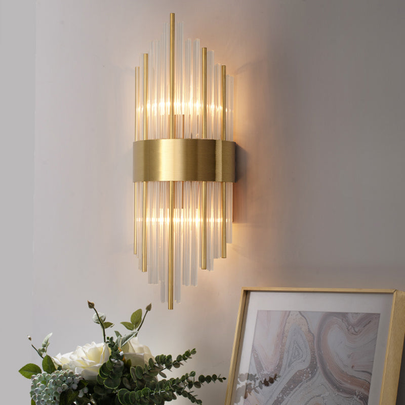 Copper Wall Sconce Light Postmodern Style 2 Lights Indoor Wall Mount Lamp Fixture