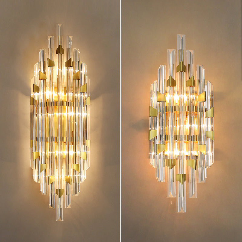 Soggiorno SCONCE LUCE LUCE Crystal Crystal 3/5 Luci Affronta del supporto a parete