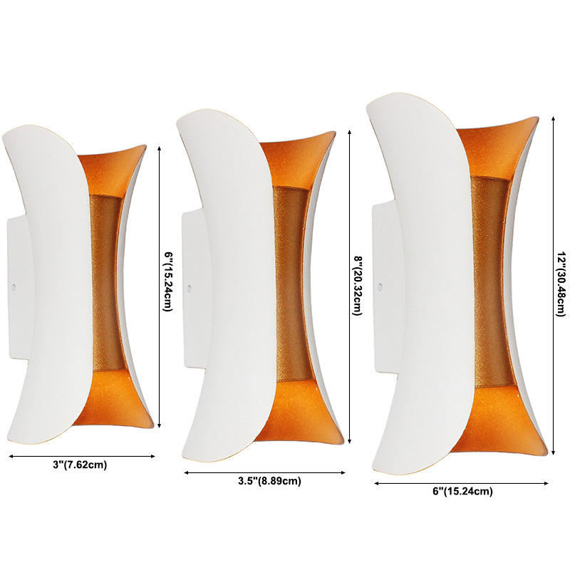 Curl Wall Mounted Lamp Postmodern Simplicity Aluminum Wall Mount Lamp for Living Room