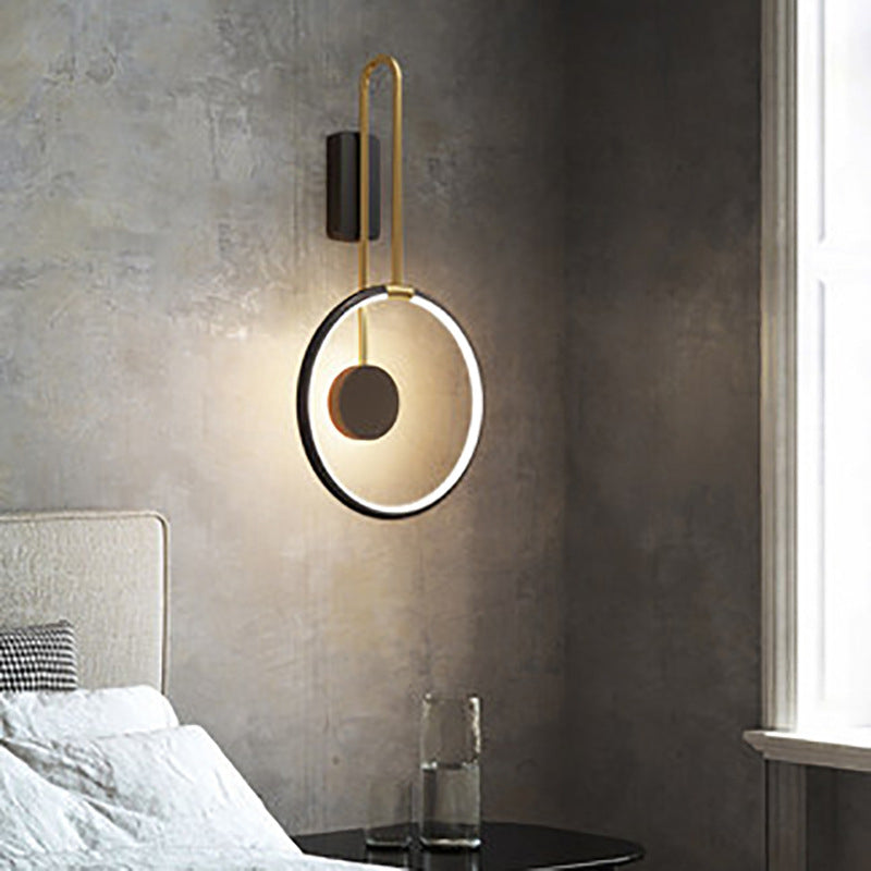 Lampada montata sul cerchio Postmoderno semplicità in metallo Prontone per soggiorno per soggiorno