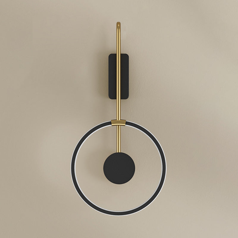 Lampada montata sul cerchio Postmoderno semplicità in metallo Prontone per soggiorno per soggiorno