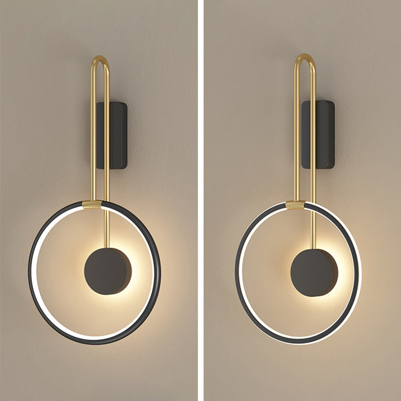 Lampada montata sul cerchio Postmoderno semplicità in metallo Prontone per soggiorno per soggiorno