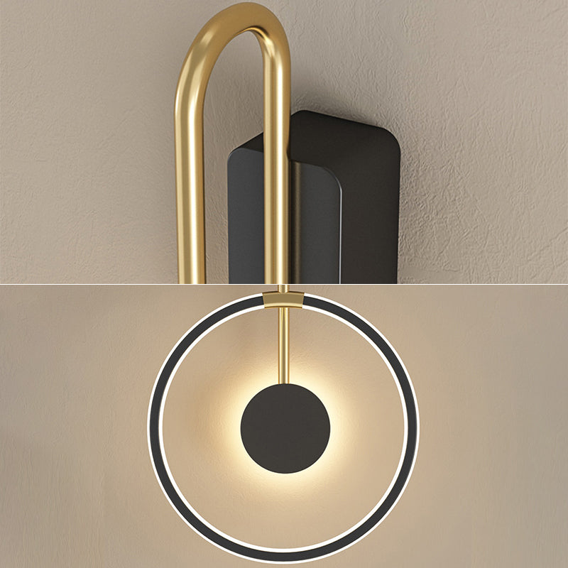 Lampada montata sul cerchio Postmoderno semplicità in metallo Prontone per soggiorno per soggiorno