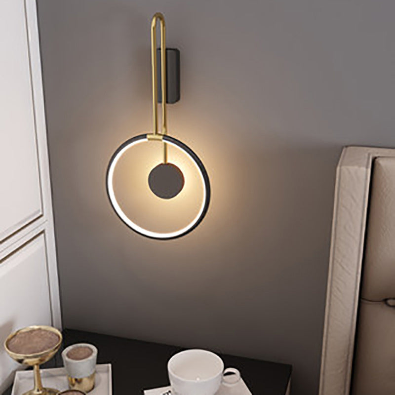 Lampada montata sul cerchio Postmoderno semplicità in metallo Prontone per soggiorno per soggiorno