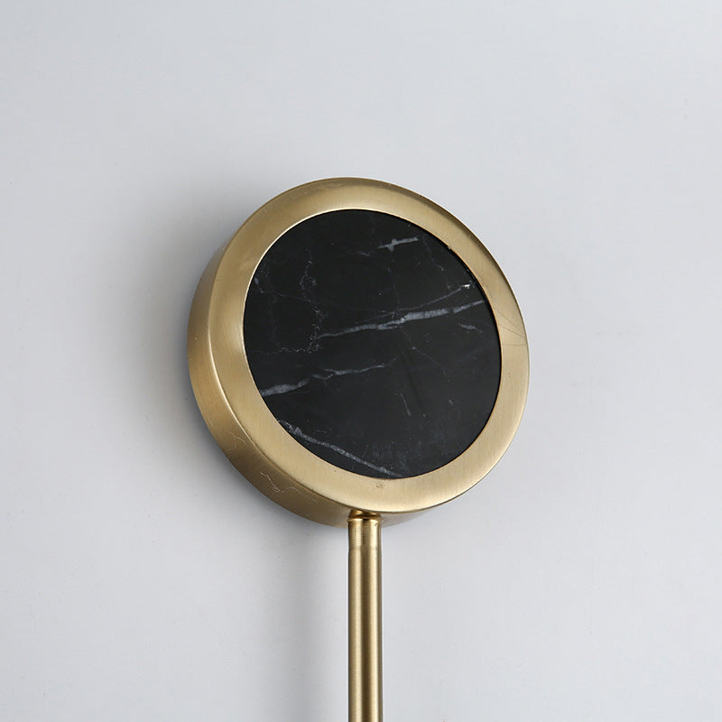 Black and Gold Wall Sconce Poconce Postmodern Marble LED Wall Montated Light per camera da letto