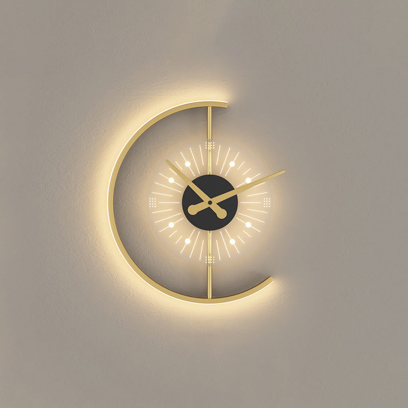 Lampada da parete Postmodern LED Postmodern LED Postmodern a muro di superficie geometrica nera e oro