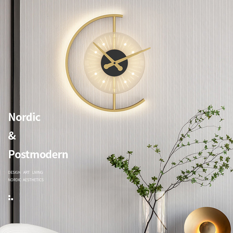 Lampada da parete Postmodern LED Postmodern LED Postmodern a muro di superficie geometrica nera e oro