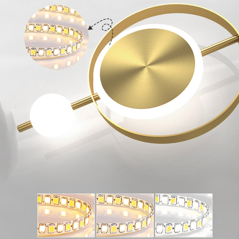 Fun a parete a parete da letto circolare ACONCE ACRILICO POSTMODERN APPRIMETTIVO