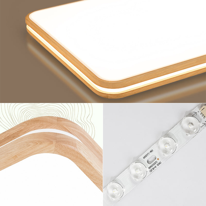 Plafonnier moderne en acrylique à 1 lumière, luminaire de plafond pour chambre à coucher