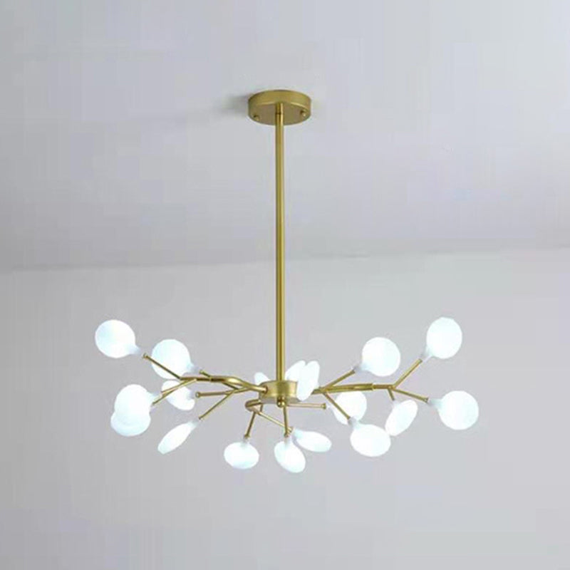 Lampada a soffitto in oro contemporanea acrilico a soffitto a soffitto multi chiaro per soggiorno