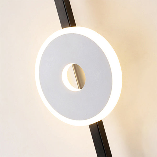 Lampada a parete in metallo minimalista a forma di metallo minimalista a forma di applique opaco per corridoio