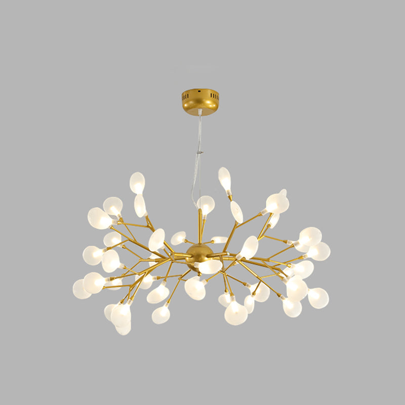 Modern Metal Hanging Light Fixtures Fireflies Hanging Chandelier for Dinning Room