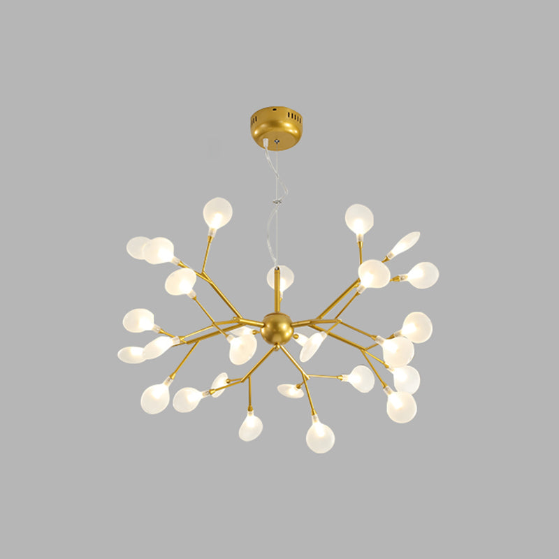Modern Metal Hanging Light Fixtures Fireflies Hanging Chandelier for Dinning Room