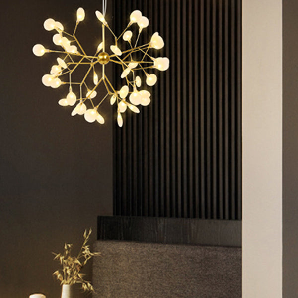 Modern Metal Hanging Light Fixtures Fireflies Hanging Chandelier for Dinning Room