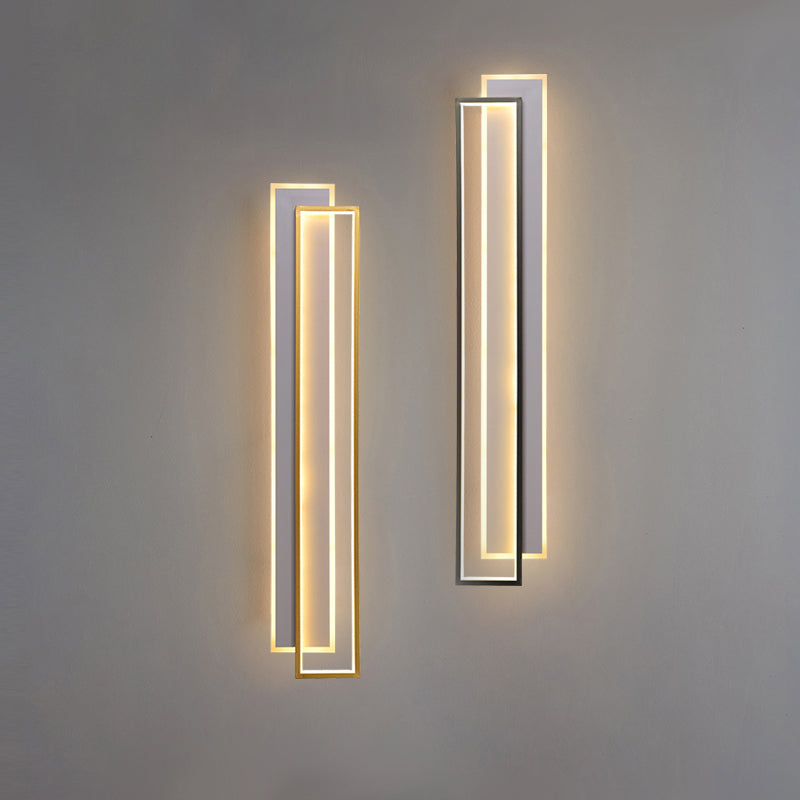 Stratizzazione dell'illuminazione di applique in metallo minimalista soggiorno a led lampada