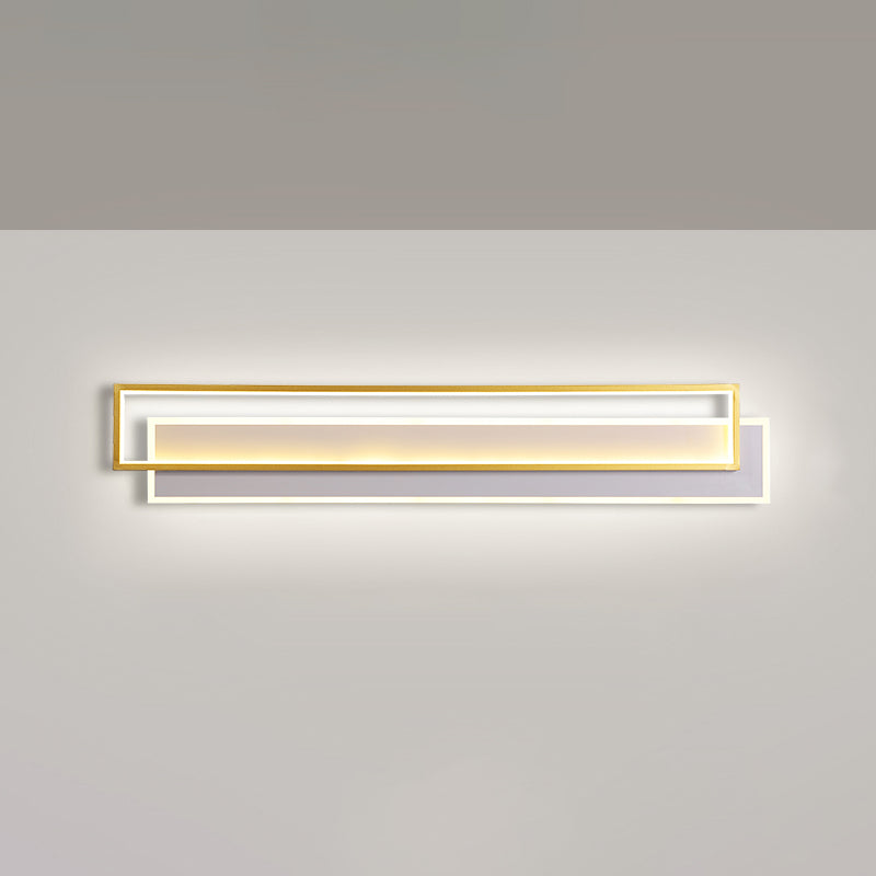 Stratizzazione dell'illuminazione di applique in metallo minimalista soggiorno a led lampada