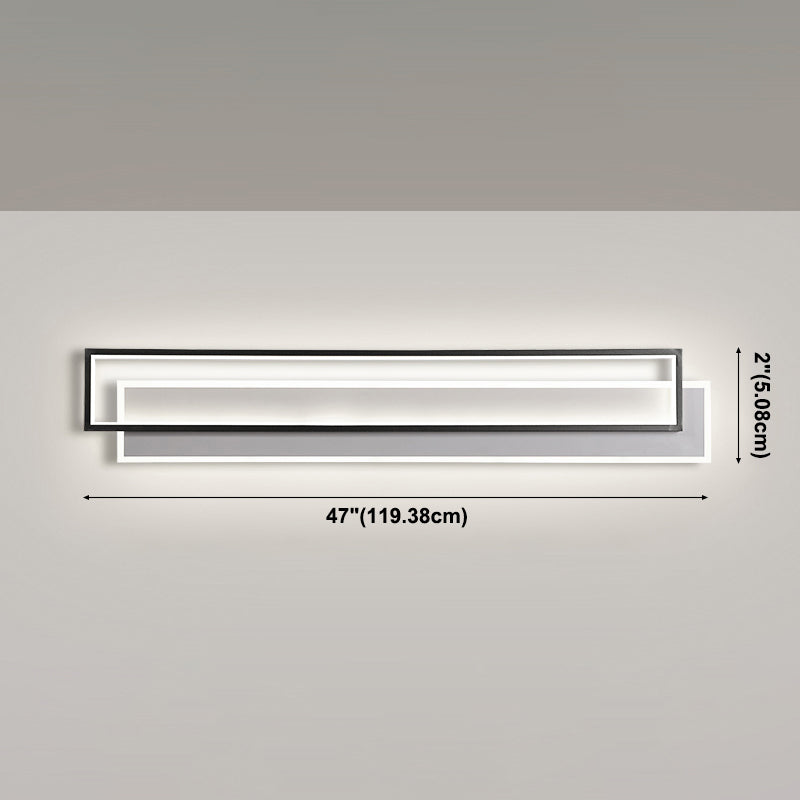 Stratizzazione dell'illuminazione di applique in metallo minimalista soggiorno a led lampada