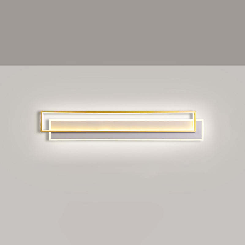 Stratizzazione dell'illuminazione di applique in metallo minimalista soggiorno a led lampada