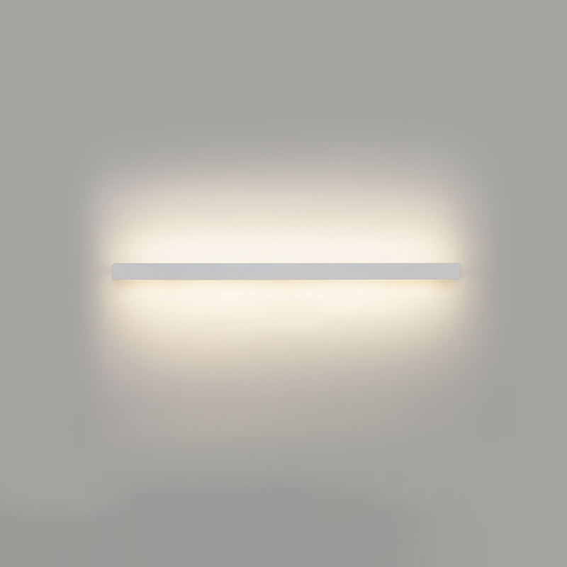 Linear Wall Light Fixture Nordic Metal Foyer LED Wall Lighting with Storage Rack Design