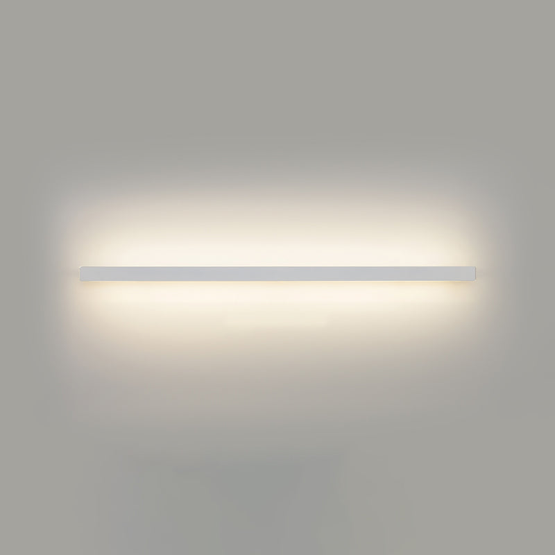 Linear Wall Light Fixture Nordic Metal Foyer LED Wall Lighting with Storage Rack Design