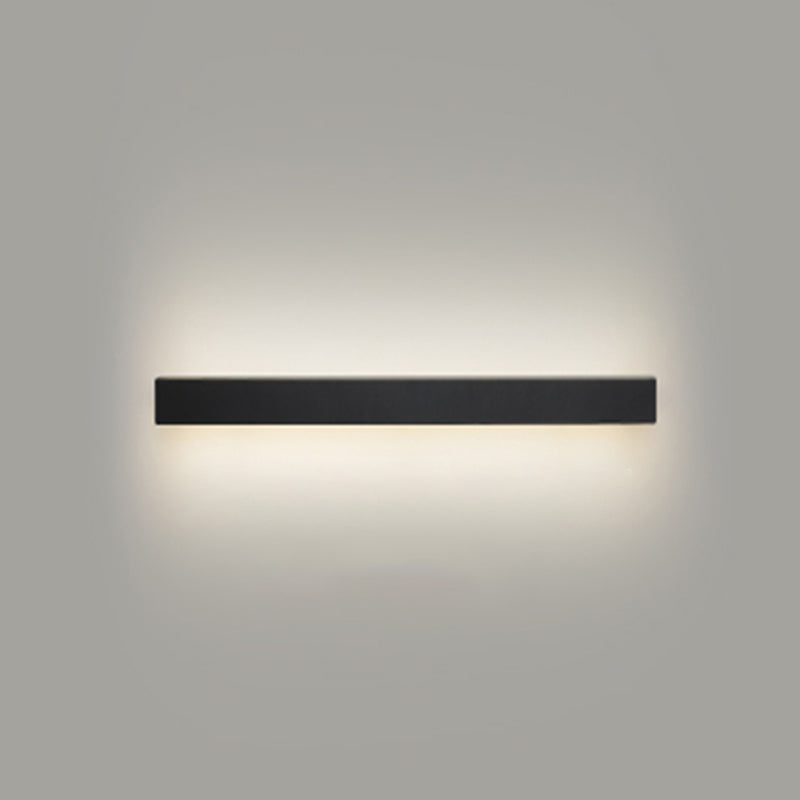 Lineaire wandlamp armatuur Noordse metalen foyer LED -wandverlichting met opbergrekontwerp