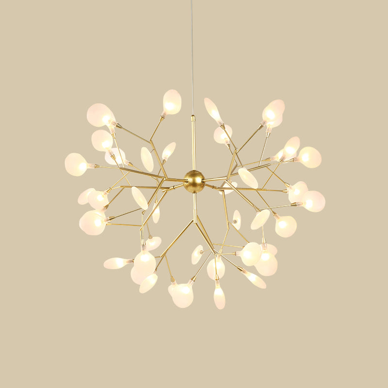 Luz de suspensión de metal de techo de luces de luciérculos simples contemporáneos para dormitorio