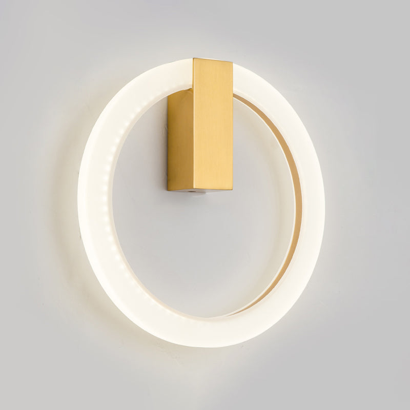 Acrilico Halo Ala Ala a forma di parete Sconcetto Minimalista LED Montate Accensione per camera da letto