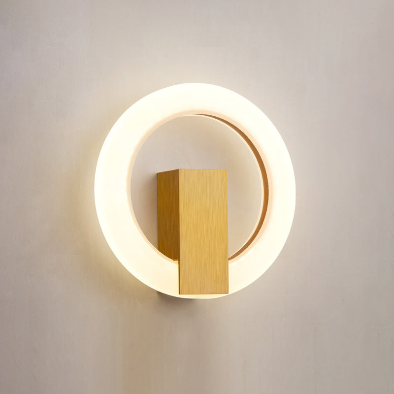 Acrilico Halo Ala Ala a forma di parete Sconcetto Minimalista LED Montate Accensione per camera da letto