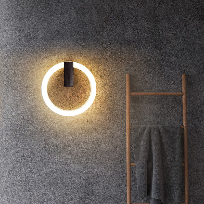 Acrilico Halo Ala Ala a forma di parete Sconcetto Minimalista LED Montate Accensione per camera da letto