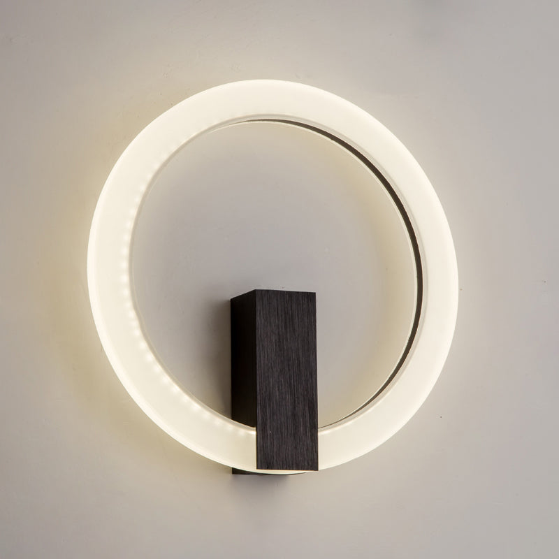 Acrilico Halo Ala Ala a forma di parete Sconcetto Minimalista LED Montate Accensione per camera da letto