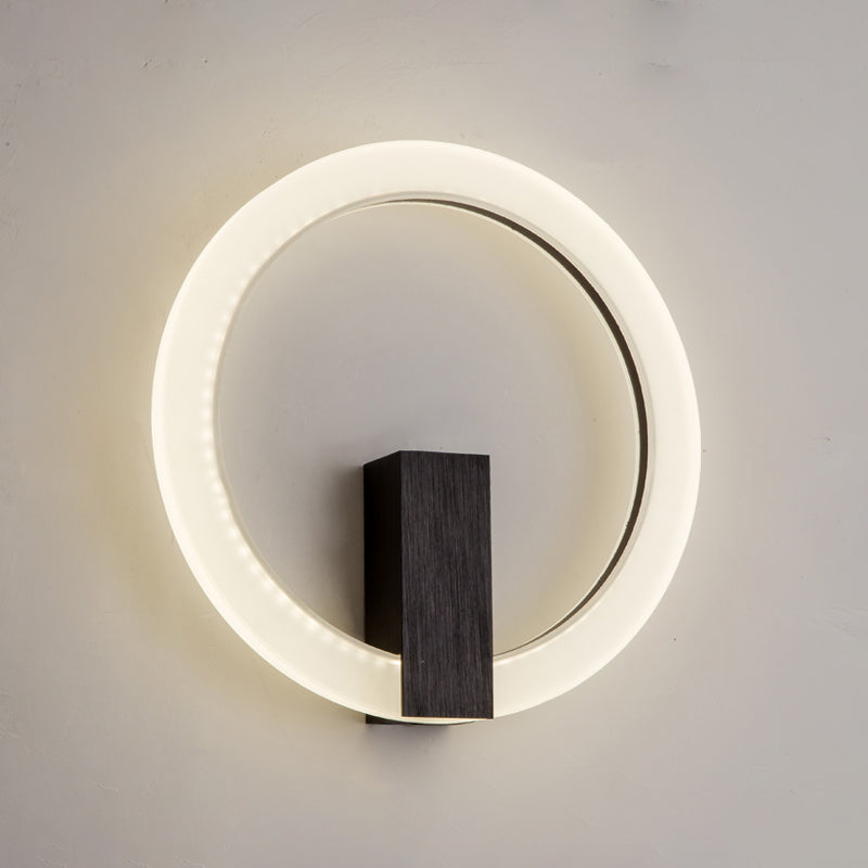 Acrilico Halo Ala Ala a forma di parete Sconcetto Minimalista LED Montate Accensione per camera da letto