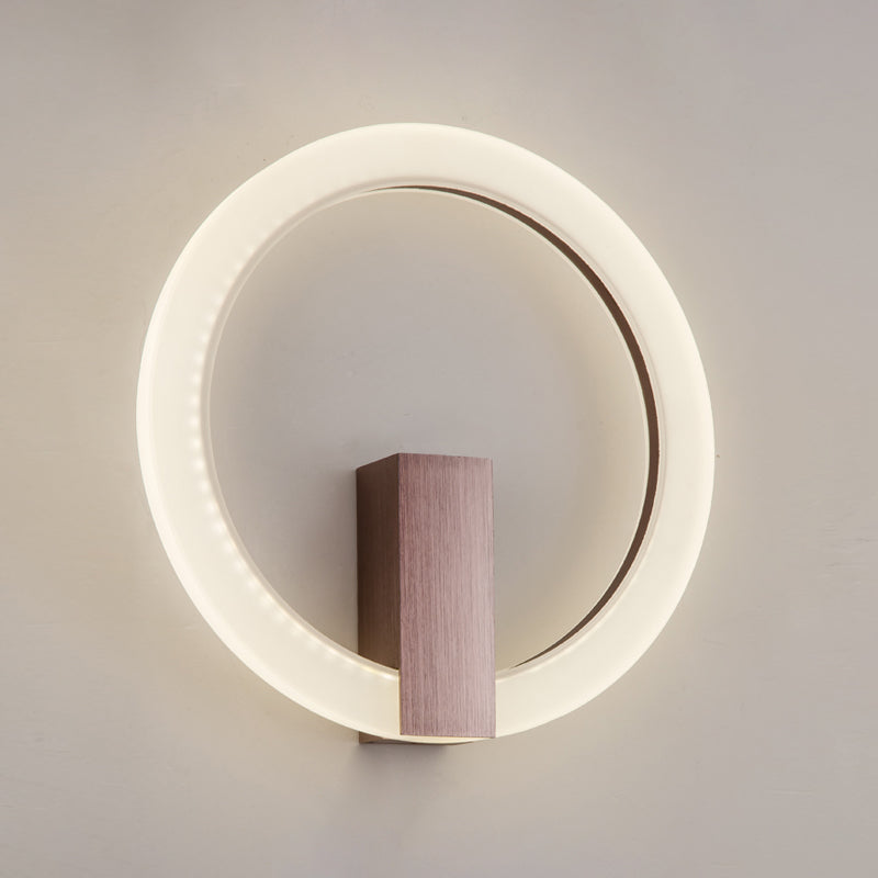 Acrilico Halo Ala Ala a forma di parete Sconcetto Minimalista LED Montate Accensione per camera da letto