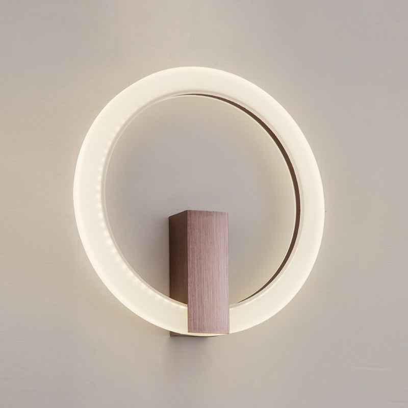 Acrilico Halo Ala Ala a forma di parete Sconcetto Minimalista LED Montate Accensione per camera da letto