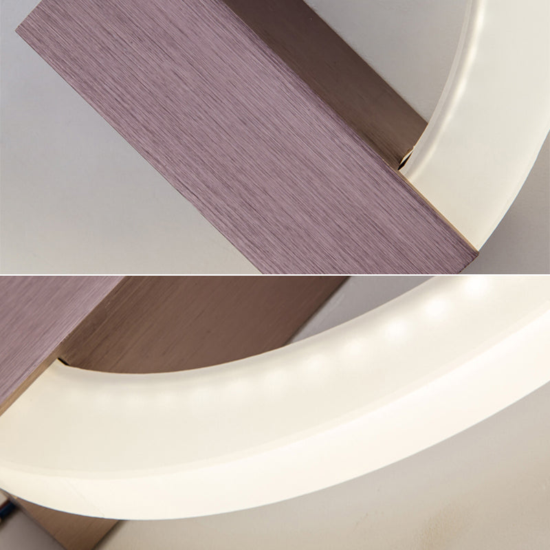 Acrilico Halo Ala Ala a forma di parete Sconcetto Minimalista LED Montate Accensione per camera da letto