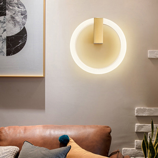 Acrilico Halo Ala Ala a forma di parete Sconcetto Minimalista LED Montate Accensione per camera da letto