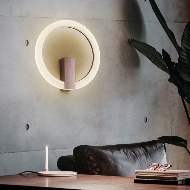 Acrilico Halo Ala Ala a forma di parete Sconcetto Minimalista LED Montate Accensione per camera da letto