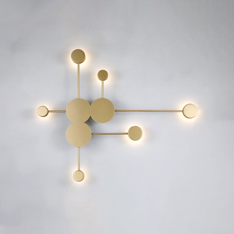 Sputnik Wall SCONCE POSTMODERN Metalen 6-head woonkamer muur gemonteerd licht
