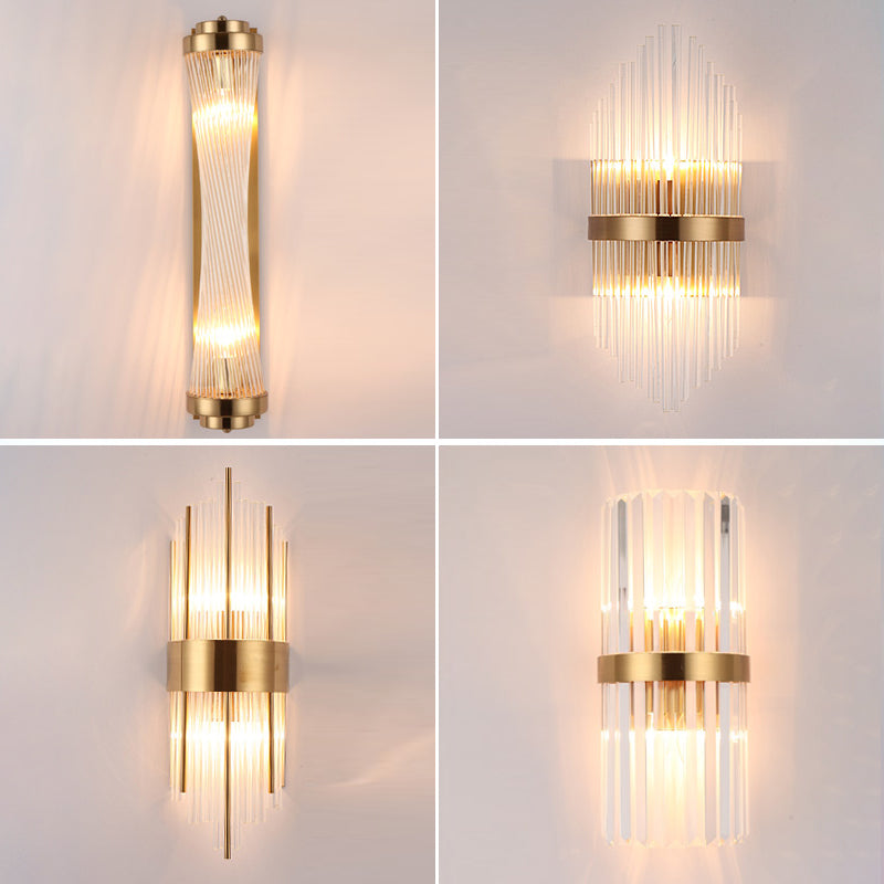 2 luci Montaggio a parete Light Aibture Postmodern Crystal Wall Sconce Light per interno